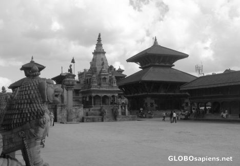 Durbar Square B&W