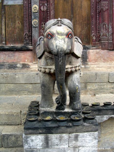 Postcard Stone elephant