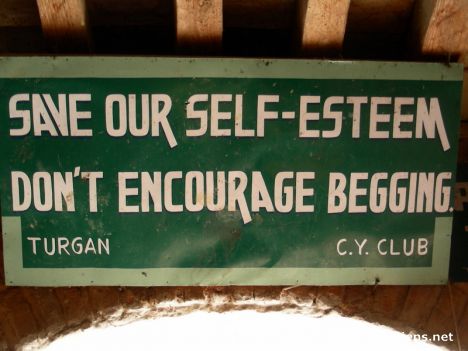 Postcard Funny sign