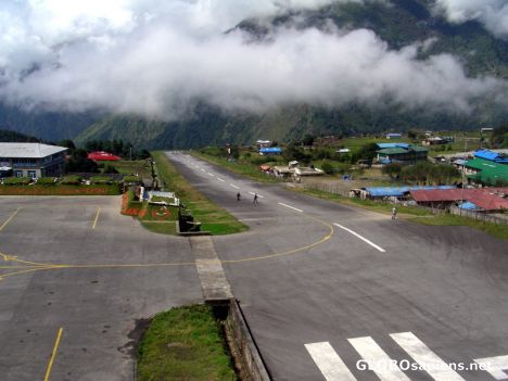 Postcard Lukla airstrip