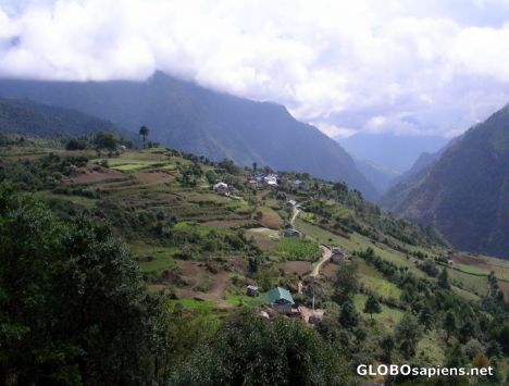 Postcard Valley of Lukla
