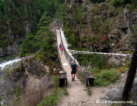 Postcard Suspended bridge