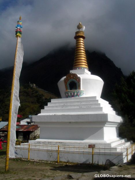 Postcard Thyangboche Stupa