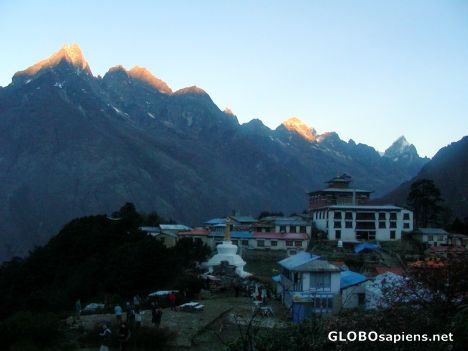Postcard Sunrise on the Monastery