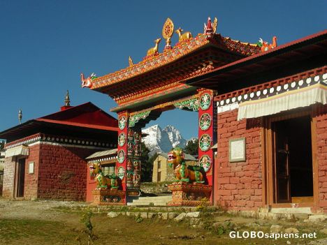 Postcard Entrance of the Monastery
