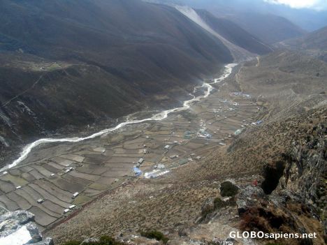 Postcard View above Dingboche