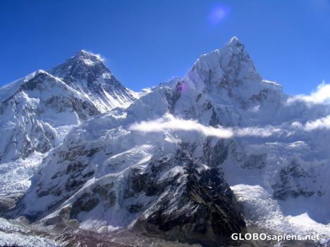 Postcard Best view of Everest and Nuptse