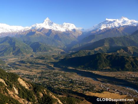 Postcard Looking at Machhapuhre