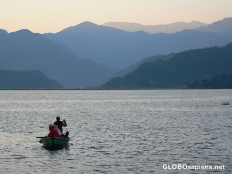 Postcard Boating late afternoon