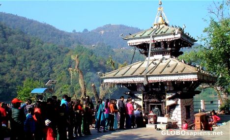 Postcard A line to Barahi Temple