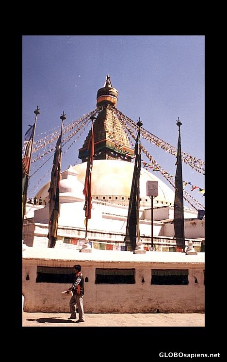 Postcard Boudanath Stupa Largest Stupa of the World