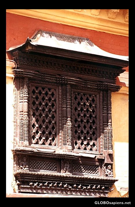 Postcard Beautiful wood carving