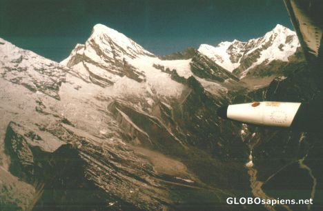 Postcard Flight over Langtang-Himal