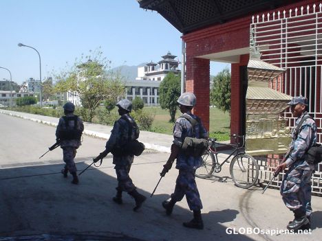 Postcard patroling kathmandu