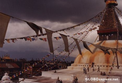 Postcard Boudanath Stupa