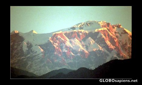 Postcard Annapurna 2, near Pokhara