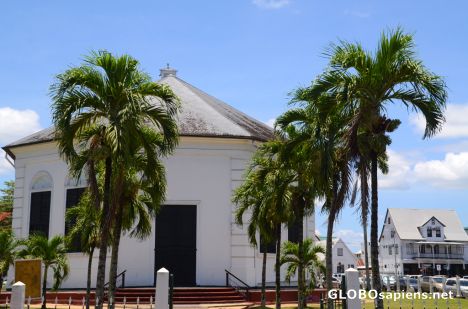 Postcard Paramaribo (SR) - an old church