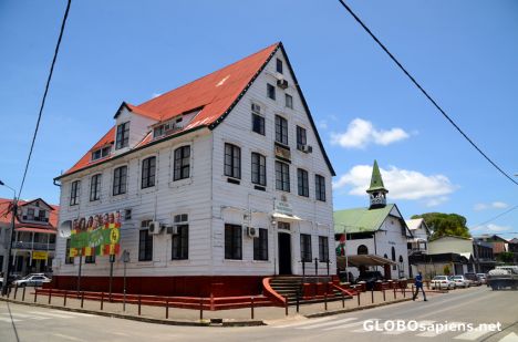Postcard Paramaribo (SR) - the power cables