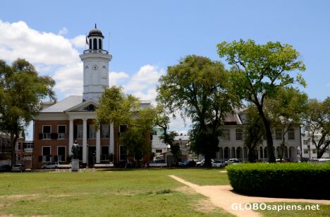 Postcard Paramaribo (SR) - the Ministry of Finance