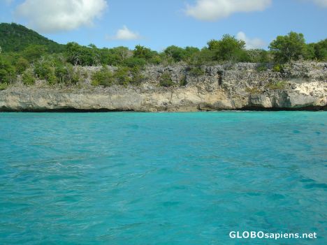 Postcard Turquoise waters of Curacao
