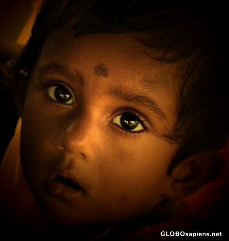 Postcard Black eyes