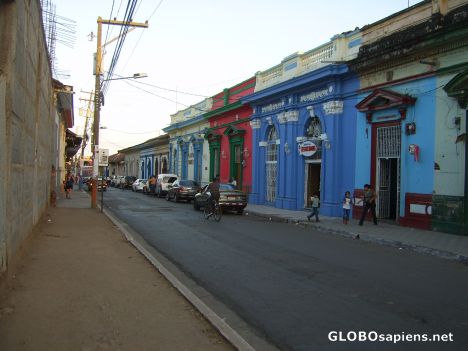 Postcard Colorful Central American Houses