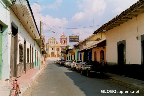 Postcard Leon (NI) - side street