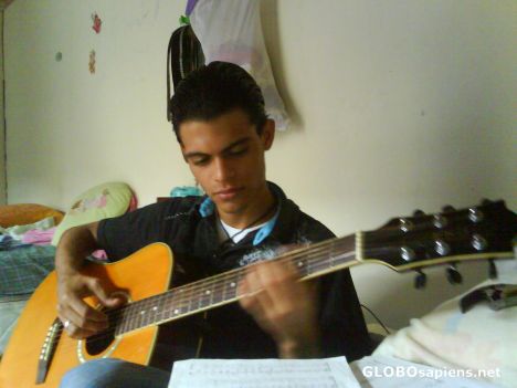 Postcard me and my guitarr
