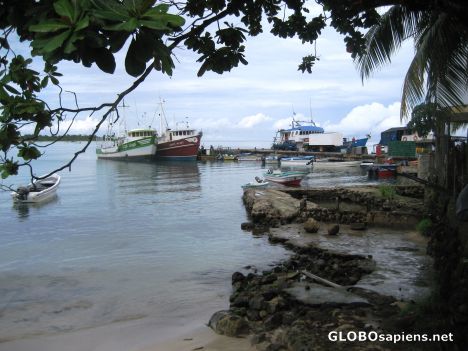 Postcard The Main Dock-Catch a Panga to Little Corn Island