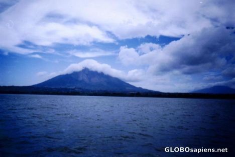 Postcard volcano ometepe