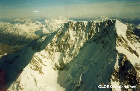 Postcard Aerial view over Franz Josef area