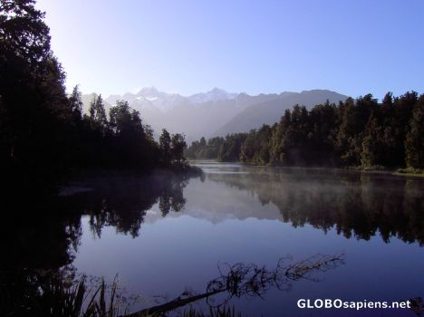 Postcard Lake Matheson, New Zealand