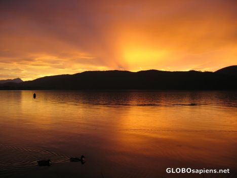 Postcard Lake Te Anau, New Zealand