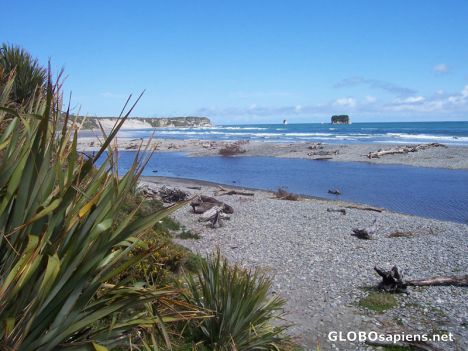 Postcard Rapahoe Beach Point Elizabeth Greymouth