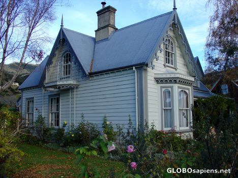 Postcard Akaroa's cottage