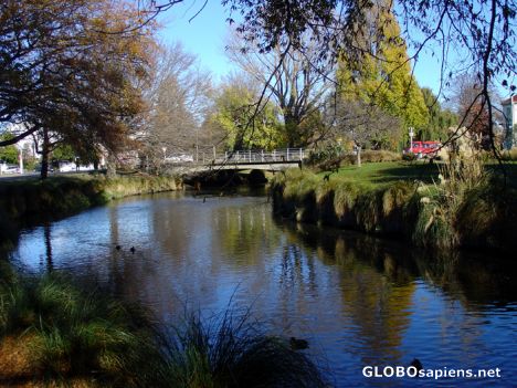 Postcard Christchurch - Avon River