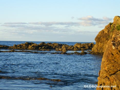 Postcard whanarua bay - fishing spot
