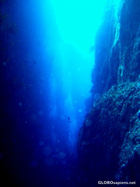 Postcard descending into matts crack
