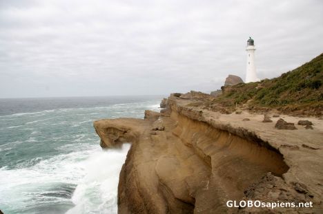 Postcard The well known lighthouse of Castlepoint
