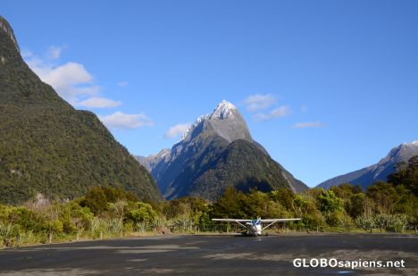 Postcard Milford Sound Airport
