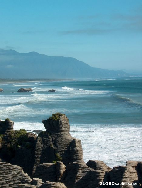 Postcard Pancake Rocks Punakaiki