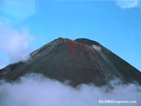 Postcard volcano cone