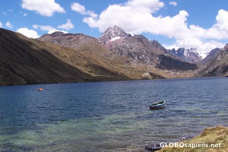 Postcard Lago precioso en huaraz