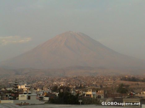Postcard El Misti Volano dominating the city