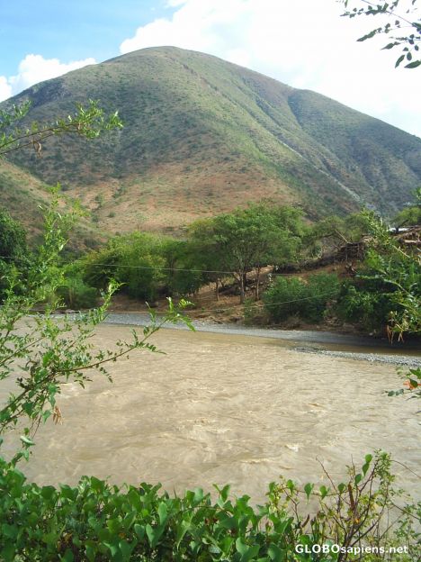 Postcard Huancabamba river