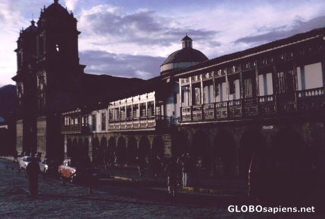 Postcard Sunset at Plaza de Armas