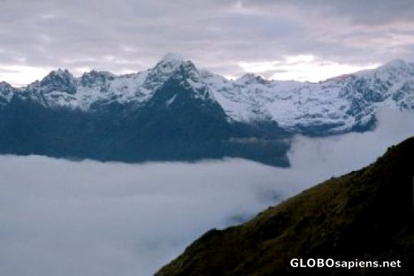Postcard Inka Trail-Morning day 4 Above the Clouds