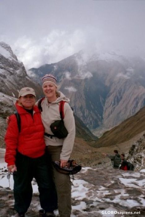 Postcard Inka Trail-On top of Dead Woman's Pass