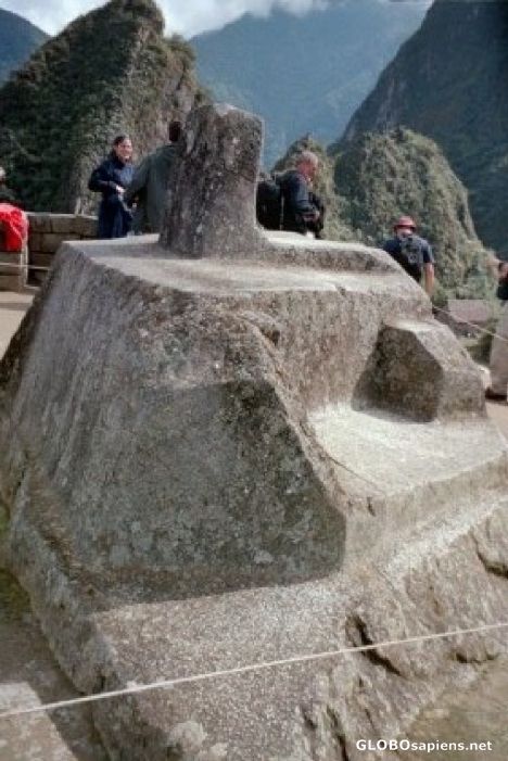 Postcard Intihuatana - the Sun Stone