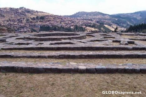 Postcard Sachsaywaman - restricted zone
